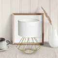 Lampa podłogowa LUPO WITE 1xE27 biało/złoty