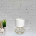 Lampa podłogowa LUPO WITE 1xE27 biało/złoty