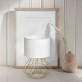 Lampa podłogowa LUPO WITE 1xE27 biało/złoty