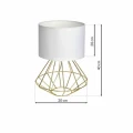 Lampa podłogowa LUPO WITE 1xE27 biało/złoty