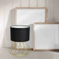 Lampa podłogowa LUPO 1xE27 czarno/złoty