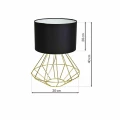 Lampa podłogowa LUPO 1xE27 czarno/złoty