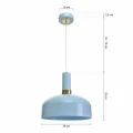 Lampa wisząca MALMO 1xE27 Niebieski