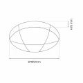 Plafon BOB biały 40W LED szer.49cm