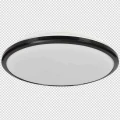 Plafon TERMA IP44 czarny 18W LED szer.28cm