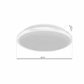 Plafon TERMA IP44 biały 28W LED szer.36cm