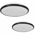 Plafon TERMA IP44 czarny 28W LED szer.36cm