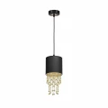 Lampa wisząca ALMERIA 1xE27 czarno/złoty
