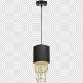 Lampa wisząca ALMERIA 1xE27 czarno/złoty