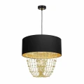 Lampa wisząca ALMERIA 1xE27 czarno/złoty
