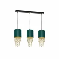 Lampa wisząca ALMERIA 3xE27 zielono/złoty