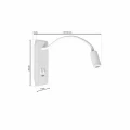 Lampa stołowa BASE 8W+2W biały