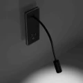 Lampa stołowa BASE 8W+2W czarny