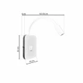 Lampa stołowa BASE 8W+2W czarny