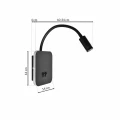 Lampa stołowa BASE 8W+2W czarny