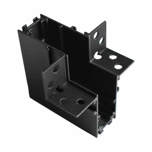 Narożnik podtynkowa dół L MAGNETIC TRACK czarny