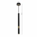 Lampa wisząca MONZA 1xG9 8W czarno/złoty