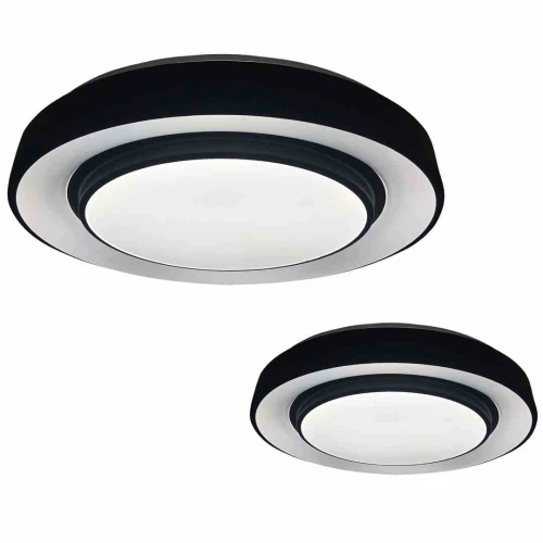 Plafon NAOMI SMART czarny 24W LED szer.38cm