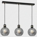 Lampa wisząca OMEGA 3xE27 czarno/złoty