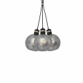 Lampa wisząca OMEGA 3xE27 czarno/złoty