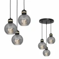 Lampa wisząca OMEGA 3xE27 czarno/złoty