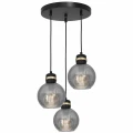 Lampa wisząca OMEGA 3xE27 czarno/złoty