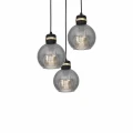 Lampa wisząca OMEGA 3xE27 czarno/złoty