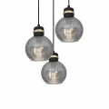 Lampa wisząca OMEGA 3xE27 czarno/złoty