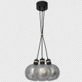 Lampa wisząca OMEGA 3xE27 czarno/złoty