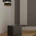 Kinkiet PALMIRA 1xE27 60W czarno/złoty