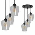 Lampa wisząca SANTIAGO CLEAR 3xE27 czarny