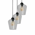 Lampa wisząca SANTIAGO CLEAR 3xE27 czarny