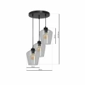 Lampa wisząca SANTIAGO CLEAR 3xE27 czarny