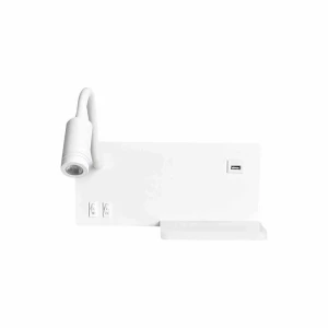 Lampa stołowa z półką SHELF LED 4W+5W+2W biały