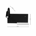 Lampa stołowa z półką SHELF LED 4W+5W+2W czarny