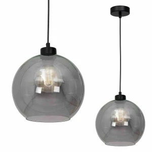 Lampa wisząca SOFIA SMOKED 1xE27 czarny