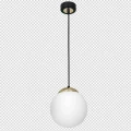 Lampa wisząca SPARTA 1xE27 czarno/złoty