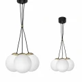Lampa wisząca SPARTA 3xE14 czarno/złoty