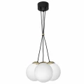 Lampa wisząca SPARTA 3xE14 czarno/złoty
