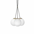 Lampa wisząca SPARTA 3xE14 czarno/złoty
