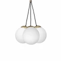 Lampa wisząca SPARTA 3xE14 czarno/złoty