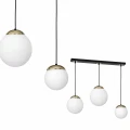 Lampa wisząca SPARTA 3xE14 czarno/złoty