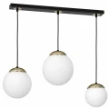 Lampa wisząca SPARTA 3xE14 czarno/złoty