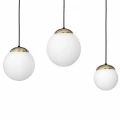 Lampa wisząca SPARTA 3xE14 czarno/złoty