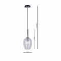 Lampa wisząca TANGO CLEAR 1xE14 chrom