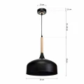 Lampa wisząca TAYLOR 1xE27 60W czarny