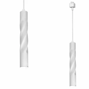 System szynowy 1fazowy TRACK LIGHT PENDANT TWISTED 3W LED biały