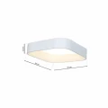 Plafon ASTRO biały 24W LED szer.50cm