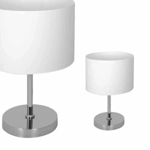 Lampa stołowa CASINO 1xE27 biały/chrom
