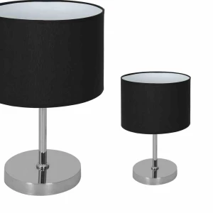 Lampa stołowa CASINO 1xE27 czarny/chrom